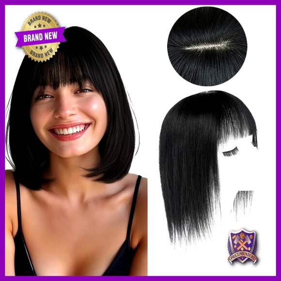 Silk Base Clip-In Hair Topper 12 Inch Seamless Hairpiece for Volume main image 5